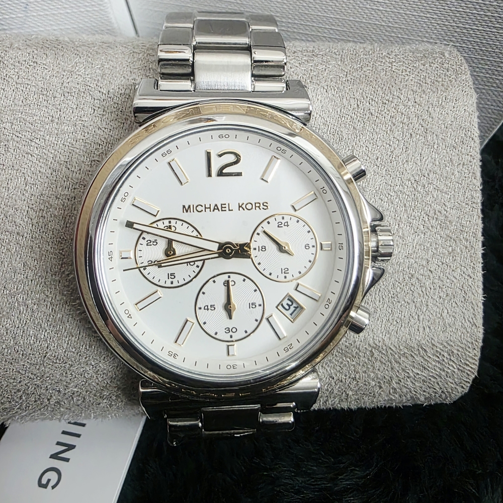 Michael Kors Silver Chronograph Watch